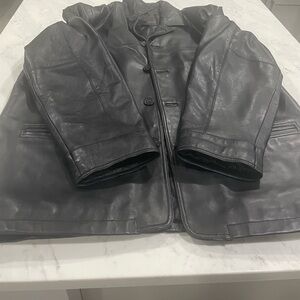 Men's Black Leather Jacket